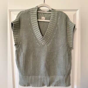 A New Day light green sweater vest women’s size medium